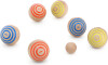 Vilac - Petanque Sæt I Træ - Stripes - 6 Kugler Og 1 Gris