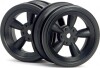 Vintage 5 Spoke Wheel 26Mm Black 0Mm Offset - Hp3816 - Hpi Racing