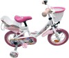 Volare - Unicorn Cykel - 12 Tommer - Støttehjul Kurv Sæde - Hvid