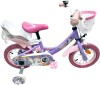 Volare - Unicorn Cykel - 12 Tommer - Støttehjul Kurv Sæde - Lilla