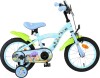 Volare - Bluey Cykel Med Støttehjul - 14 Tommer - Blå Grøn