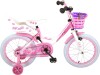 Volare - Børnecykel Med Støttehjul - 14 - Rose - Pink Og Hvid