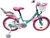Volare - Unicorn Cykel - 16 Tommer - Støttehjul Kurv Sæde - Grøn