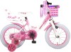 Volare - Børnecykel Med Støttehjul - 14 - Lyserød Og Hvid