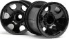 Warlock Wheel Black 22In2Pcs - Hp106724 - Hpi Racing