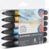 Promarker Watercolour Markers - 6 Vandfarve Tusser - Sky - Winsor Newton