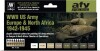 Vallejo - Maling Sæt Til Modelhobby - Wwii Us Army 1942-45 - Afv Color