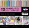 Akryl Tusser - Pastel - 1 5 Mm Fin - Zieler - 12 Farver
