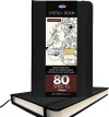 Zieler - Sketch Book - Skitsebog - Sort - 210X130 Mm - 80 Ark