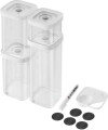 Zwilling - Fresh Save Cube Opbevaringssæt - Gennemsigtig-Hvid - S 6-Dele