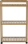Bloomingville - Aden Sidebord Med Hjul - Natur - Bambus
