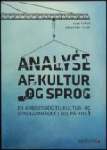 analyse af kultur og sprog - bog