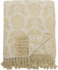 Bloomingville - Pratello Plaid - Gul - Bomuld - 160X130 Cm