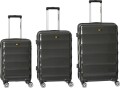 Cat - Carbon 3 Trolleykuffert Sæt - 3 Stk - Sort