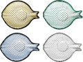 Creative Collection - Yuta Skåle - Multifarvet - Glas - 4 Stk