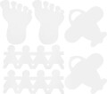 Emner Til Dekoration - Str 12-27 Cm - Hvid - 96 Stk