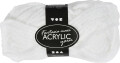 Akrylgarn - L 35 M - Maxi - Hvid - 50 G