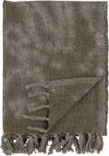 Bloomingville - Ginger Plaid - Grøn - Uld - 150X125 Cm