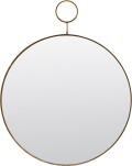 House Doctor - Spejl - The Loop - Rundt - Messing - Ø 32 Cm