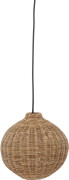 Bloomingville - Jamilla Pendel Flet Lampe - Natur - Rattan