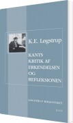 kants kritik af erkendelsen og refleksionen - bog