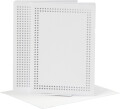 Kort Til Broderi - Kort Str 10 5X15 Cm - Kuvert Str 11 5X16 5 Cm - Hvid - 6