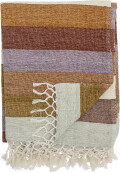 Bloomingville - Lucilla Plaid - Lilla - Bomuld - 150X125 Cm