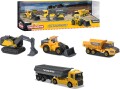 Majorette - Volvo Construction Gavesæt - 4 Køretøjer