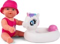 Baby Love - Mathilde Dukke Med Enhjørning Badering - 31 Cm