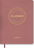 My Favorite Planner - Kalender 2024 - Dateret - Vintage Rosa