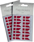 Oblater Stickers Med Flag - 3 Ark - 24 Stk - Scanseason