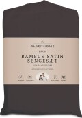 Olsen Home - Bambus Satin Sengetøj - 140X200 Cm - Brun