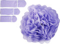 Papir Pomponer - Ø 20 24 30 Cm - 16 G - Lilla - 3 Stk