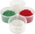 Pearl Clay - Perler Med Modelleringsgel - Grøn Rød Hvid