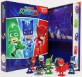 Pj Masks - Busy Book - Bog M 10 Figurer Og Legemåtte