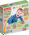 Quercetti - Playbio Stiftmosaik Af Bioplast Chunky Peggy 13 Dele - Qu-84162