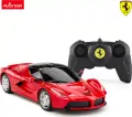 Rastar - Rc Ferrari Laferrari Fjernstyret Bil - Rød - 1 24 - 19 Cm
