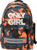 Centrum - Orange Camo Rygsæk Til Børn - Only Girl