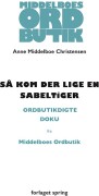 Så Kom Der Lige En Sabeltiger