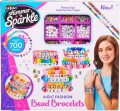 Shimmer N Sparkle - Bogstav Perler Til Armbånd - Diy Sæt Til Børn