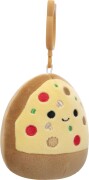 Squishmallows Bamse - Pizza Slice Chea - Med Klips - 9 Cm