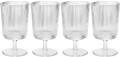 Stelton - Pilastro Vinglas Sæt Med Riller - 18 Cl - 4 Stk