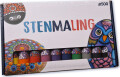 Stenmaling 10 X 30 Ml - Primære Farver
