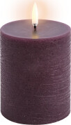 Uyuni - Led Bloklys - Plum Rustic - 7 8X10 1 Cm