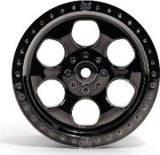 Billede af 6 Spoke Wheel Black Chrome (83x56mm/2pcs) - Hp3161 - Hpi Racing