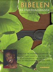 bibelen på hverdagsdansk, lomme, brunt pu skind - bog