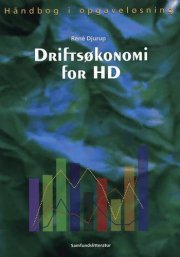 driftsøkonomi for hd - bog