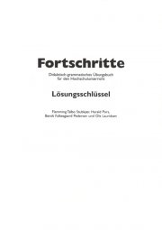 fortschritte, løsningshæfte - bog