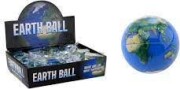Globe Glitterball 6,50 Cm - Bold Med Vand Og Verdenskort