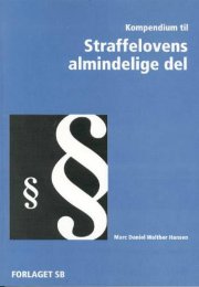 kompendium til straffelovens almindelige del - bog